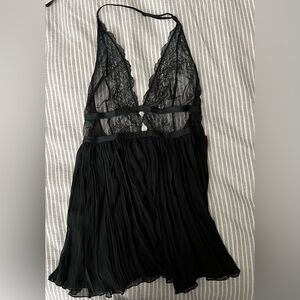 Victoria's Secret Black Lace Chemise